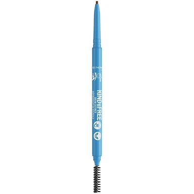 Kind & Free™ Brow Definer, Dual Ended Ultra Fine Tip and Spoolie, NO mineral oils, Vegan Formula