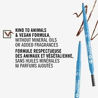 Kind & Free™ Brow Definer, Dual Ended Ultra Fine Tip and Spoolie, NO mineral oils, Vegan Formula