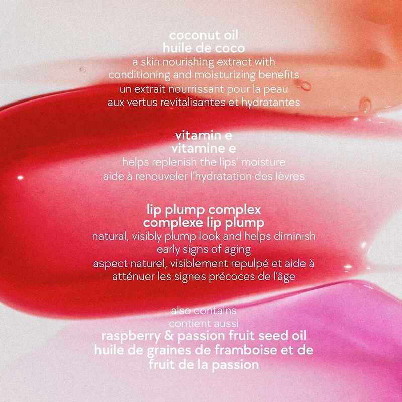 Huile à Lèvres l'huile de noix coco, hydrate, apaise, lisse & repulpe
