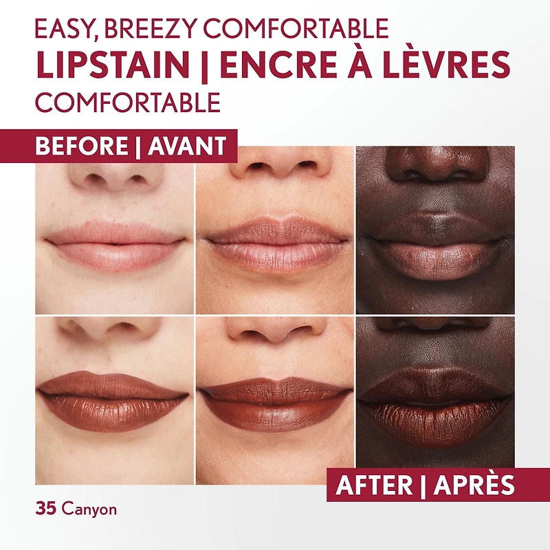 Outlast Lipstain, Smooth Application, Precise Pen-Like Tip, Transfer-Proof, Satin Stained Finish, Vegan Formula