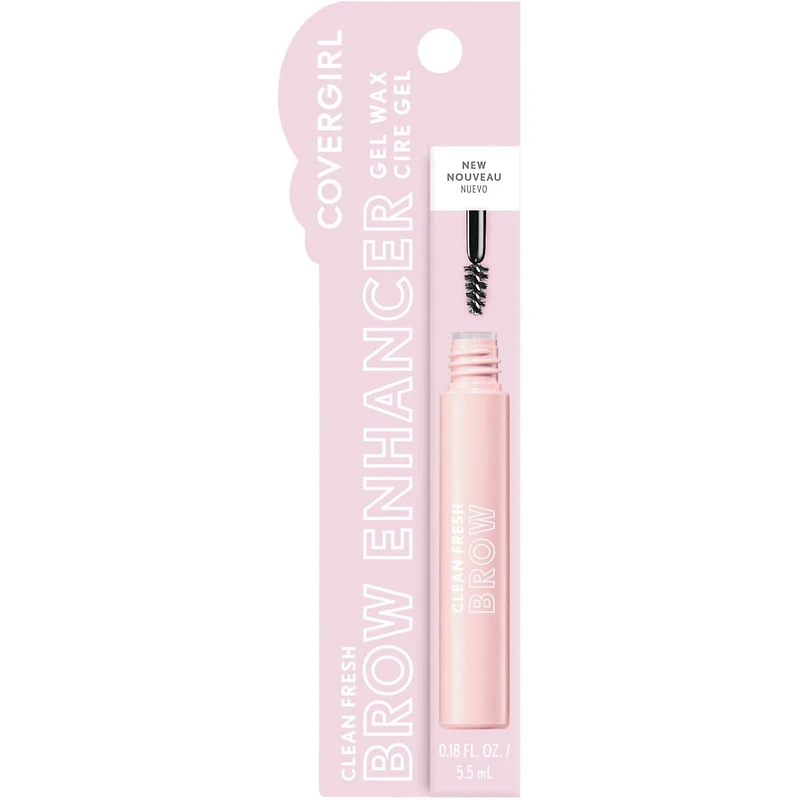 Clean Fresh Brow Enhancer Gel Wax, Flexible Hold, Non-Sticky, Non-Crunchy, All-Day Wear, Vegan Formula