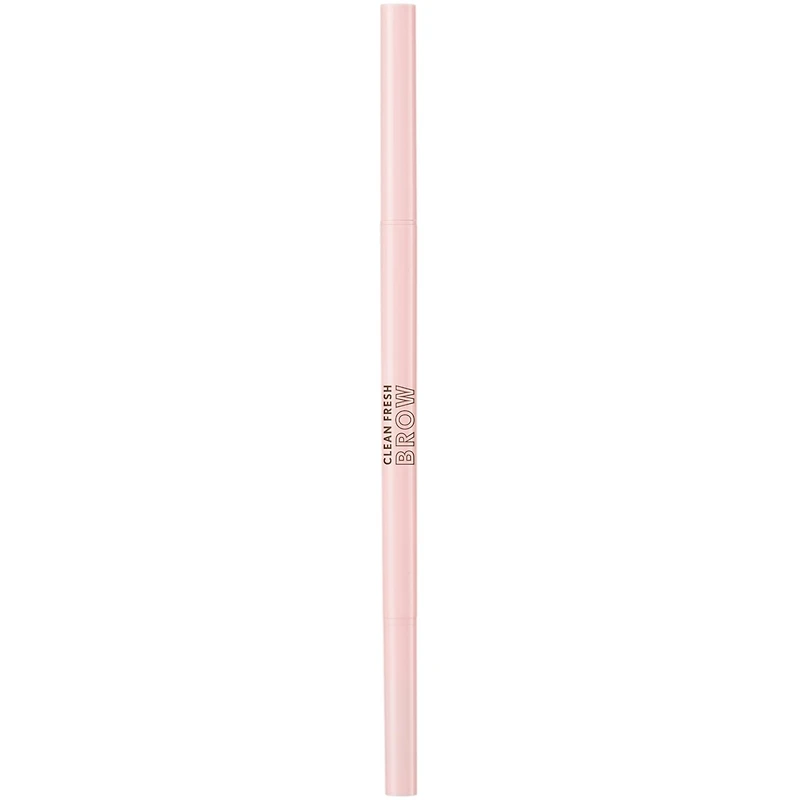 Clean Fresh Brow Nano Eyebrow Pencil, Ultra-Precise Tip, Waterproof, Transfer-Resistant, Built-In Spoolie, Vegan Formula