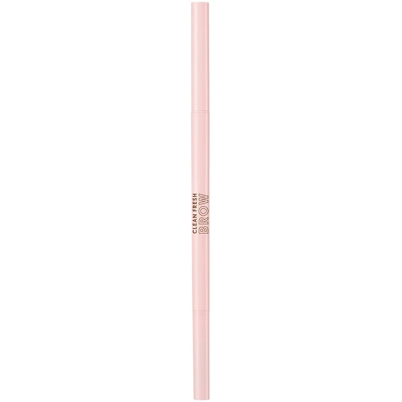 Clean Fresh Brow Nano Eyebrow Pencil, Ultra-Precise Tip, Waterproof, Transfer-Resistant, Built-In Spoolie, Vegan Formula