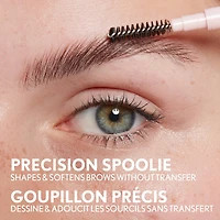 Clean Fresh Brow Nano Eyebrow Pencil, Ultra-Precise Tip, Waterproof, Transfer-Resistant, Built-In Spoolie, Vegan Formula