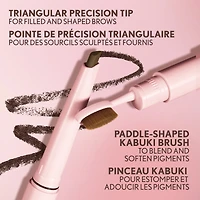 Clean Fresh Brow Filler Pomade Crayon à Sourcils, Pointe Ultra Précise, Formule Crémeuse, Riche en Pigments, Fini Mat Doux, Vegan