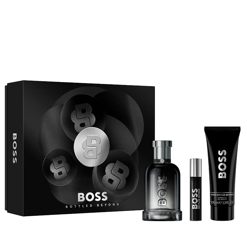 BOSS Bottled Beyond Eau de Parfum and Shower Gel for Men Trio Gift Set