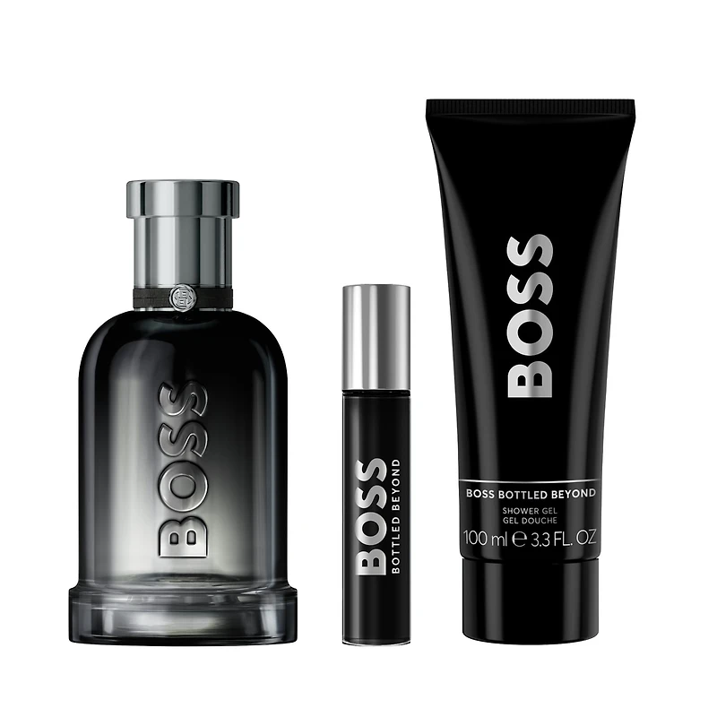BOSS Bottled Beyond Eau de Parfum and Shower Gel for Men Trio Gift Set