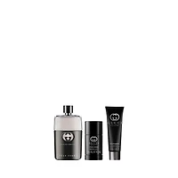 Coffret cadeau trio Eau de Toilette pour homme Guilty, déodorant et gel douche