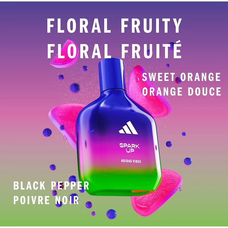 Vibes Spark Up Eau de Parfum, For All. Energising and Stimulating, Long Lasting Fragrance, Sweet Orange and Black Pepper