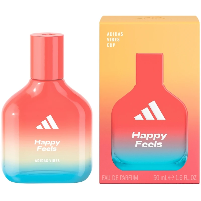 Vibes Happy Feels Eau de Parfum For All, Joyful and Uplifting, Long Lasting Fragrance, Grapefruit and Jasmine
