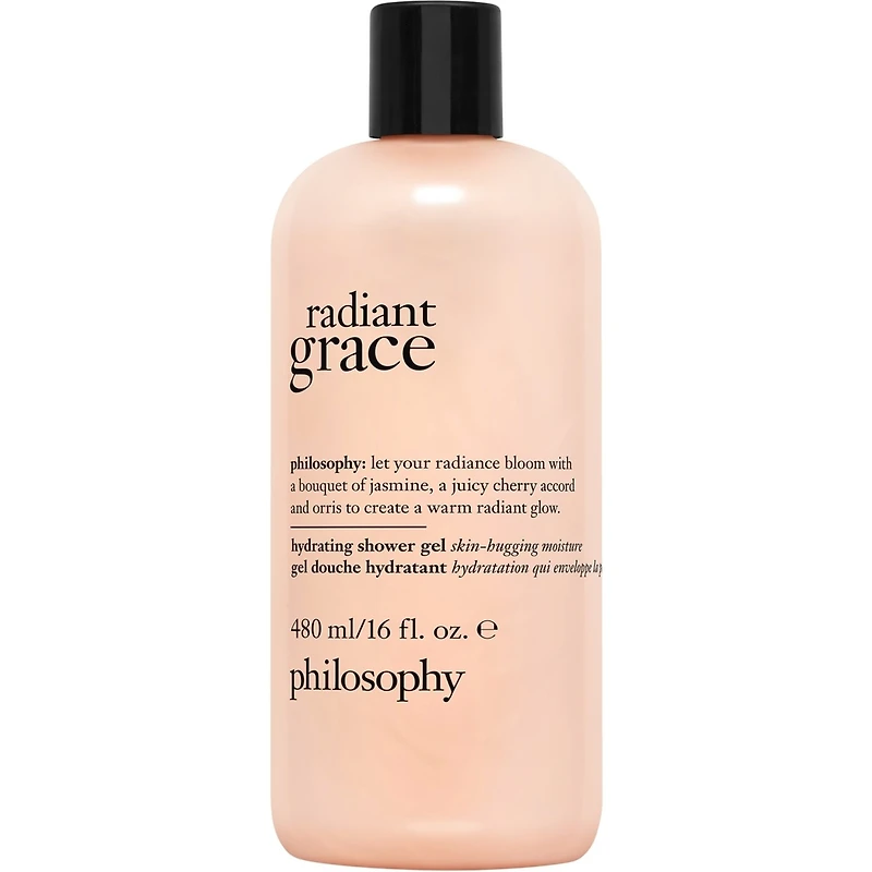 gel douche hydratant radiant grace, nettoie, revitalise la peau