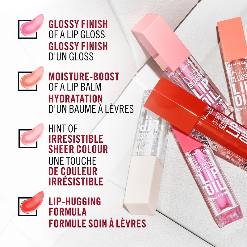 Oh My Gloss! Lip Oil, Glossy Shine, Hydrating, Mouthwatering Flavours, Vegan Formula