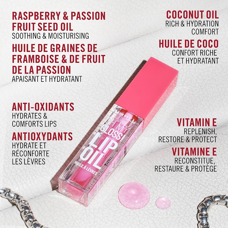 Oh My Gloss! Lip Oil, Glossy Shine, Hydrating, Mouthwatering Flavours, Vegan Formula
