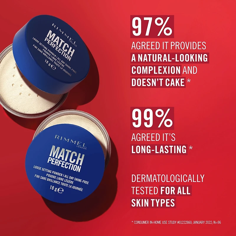 Match Perfection Loose Setting Powder, Lightweight & Breathable, Matte Finish, Vegan-Friendly Makeup