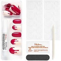 Salon Effects® Perfect Manicure™ press-on nails, longwearing, includes 24 premium fake nail, adhesive tabs and nail glue