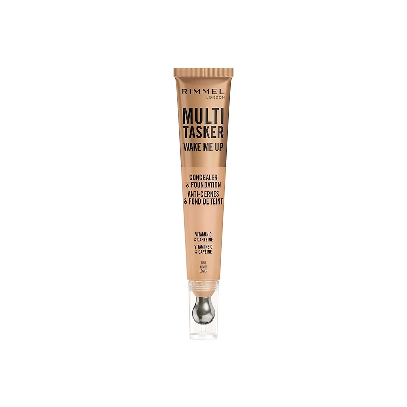 Multi-Tasker Wake Me Up, Concealer & Foundation, Brightens, Corrects, Buildable Coverage, Radiant Finish, Vegan Formula