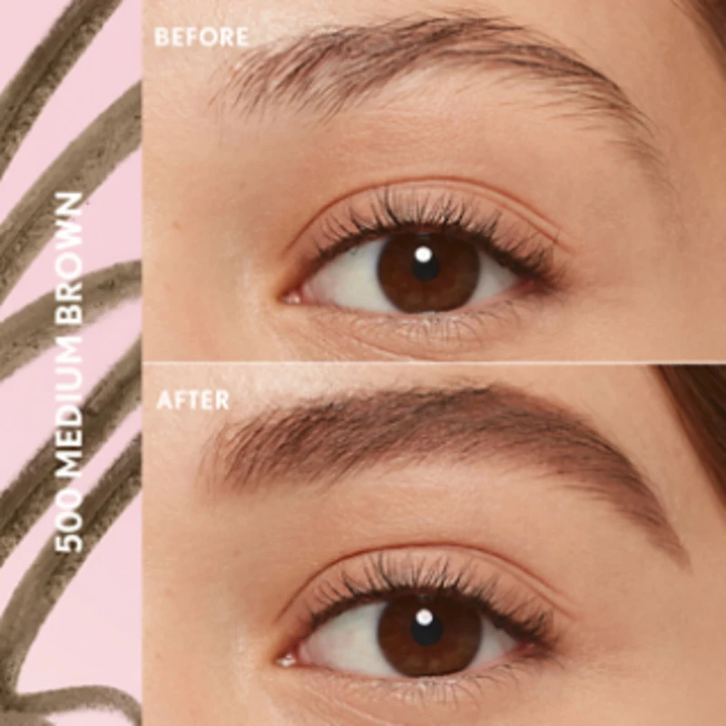 Clean Fresh Brow Eyebrow Pencil, Long-Lasting, Natural Looking, Vegan Formula, Easy to Apply, Pencil with Brush