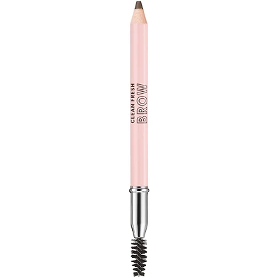 Clean Fresh Brow Eyebrow Pencil, Long-Lasting, Natural Looking, Vegan Formula, Easy to Apply, Pencil with Brush