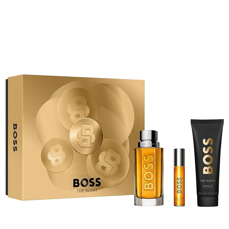 BOSS The Scent Eau de Toilette et Gel Douche pour Homme Coffret Trio