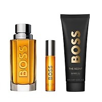 BOSS The Scent Eau de Toilette and Shower Gel for Men Trio Gift Set