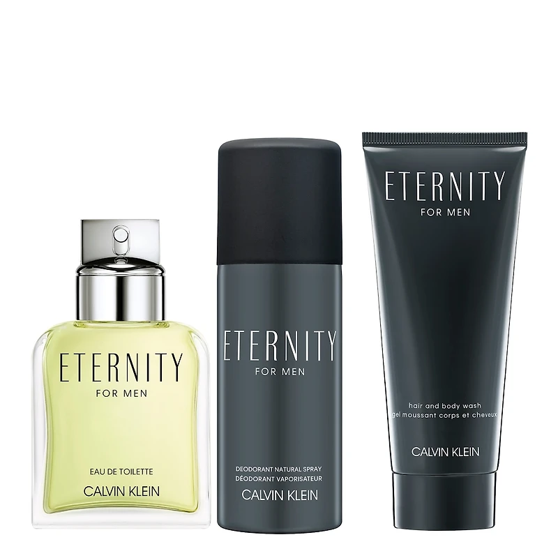 Coffret cadeau trio Eau de Toilette pour homme Eternity