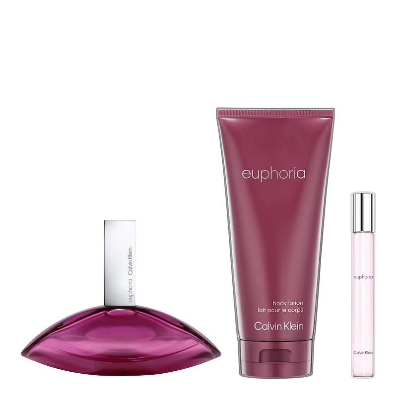 Euphoria Eau de Parfum for Women and Body Lotion Trio Gift Set