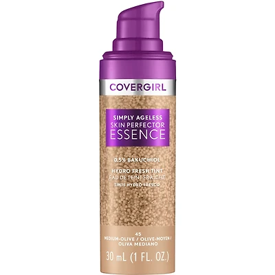 Simply Ageless Liquid Foundation, Lightweight, Skincare Makeup Hybrid, Vegan Formula, Healthy Glow, Foundation for Dry Skin