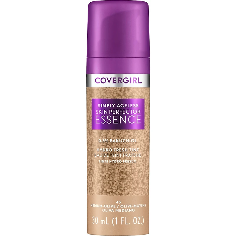 Simply Ageless Liquid Foundation, Lightweight, Skincare Makeup Hybrid, Vegan Formula, Healthy Glow, Foundation for Dry Skin