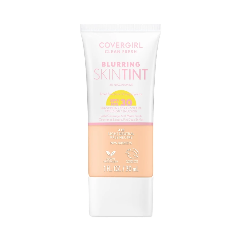 Clean Fresh Blurring Skin Tint, Liquid Foundation - Matte Finish with SPF 30