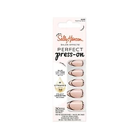 Salon Effects® Perfect Manicure™ press-on nails, longwearing, includes 24 premium fake nail, adhesive tabs and nail glue