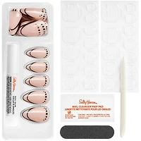 Salon Effects® Perfect Manicure™ press-on nails, longwearing, includes 24 premium fake nail, adhesive tabs and nail glue