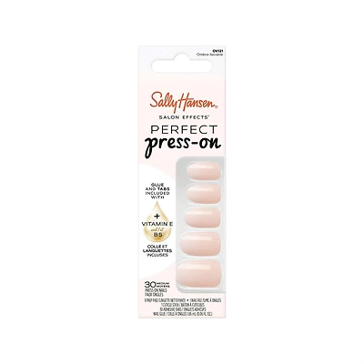 Salon Effects® Perfect Manicure™ press-on nails, longwearing, includes 24 premium fake nail, adhesive tabs and nail glue