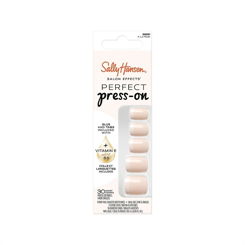 Salon Effects® Perfect Manicure™ press-on nails, longwearing, includes 24 premium fake nail