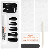 Salon Effects® Perfect Manicure™ press-on nails, longwearing, includes 24 premium fake nail, adhesive tabs and nail glue