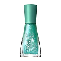 Insta-Dri® Nail Polish, Crystal Collection, instant glow up. 3-in-1 formula with built-in base and top coat. 1 Stroke, Coat Done. Dries 60 seconds