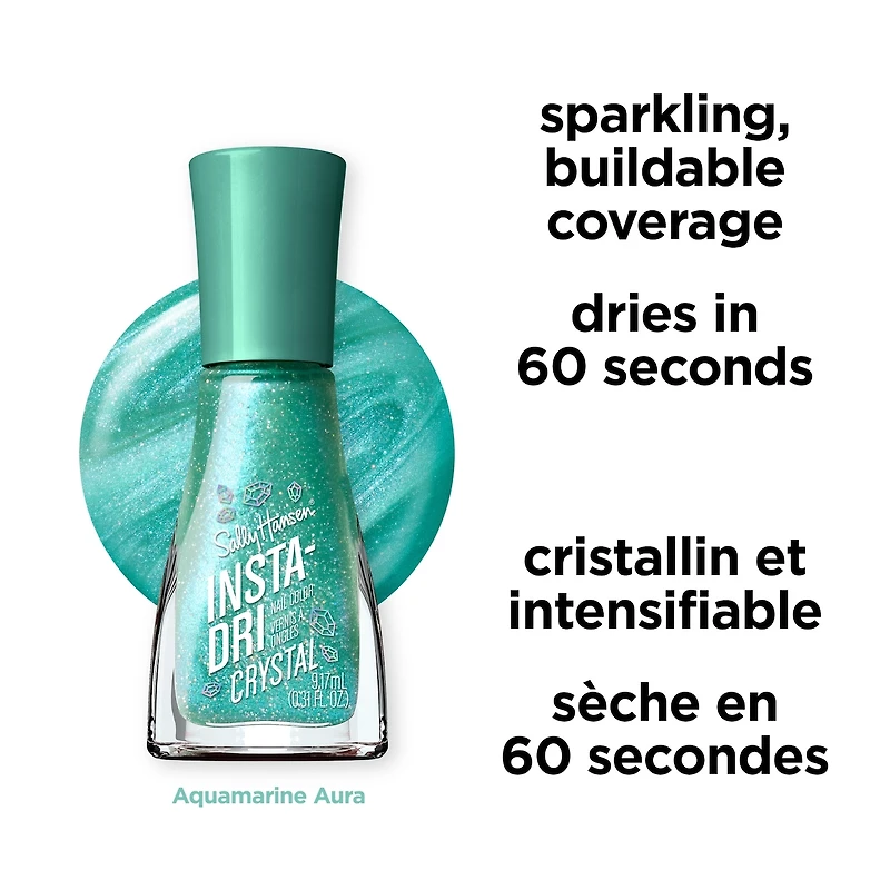 Insta-Dri® Nail Polish, 3-in-1 formula with built-in base and top coat. 1 Stroke