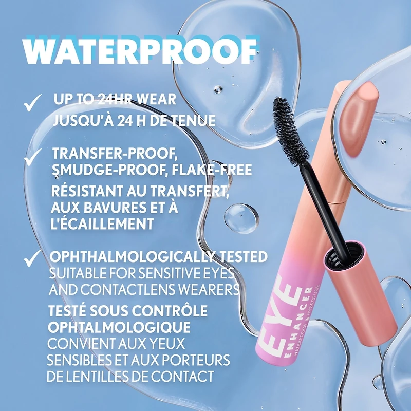 Eye Enhancer 3D Waterproof Mascara, Waterproof, Volumizing, Smudge-Proof