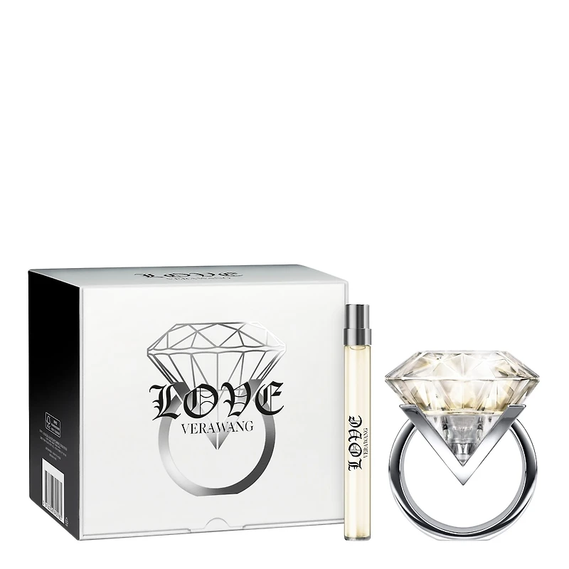 Coffret cadeau duo Eau de Parfum pour femme Love, parfum ambré-floral