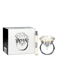 Coffret cadeau duo Eau de Parfum pour femme Love, parfum ambré-floral