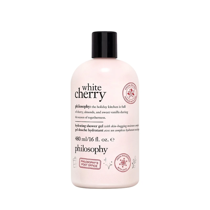 gel douche hydratant, bain moussant et shampooing white cherry