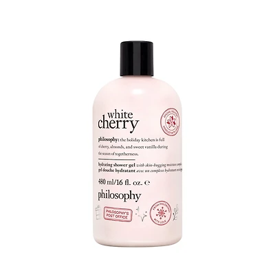 gel douche hydratant, bain moussant et shampooing white cherry