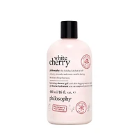 gel douche hydratant, bain moussant et shampooing white cherry