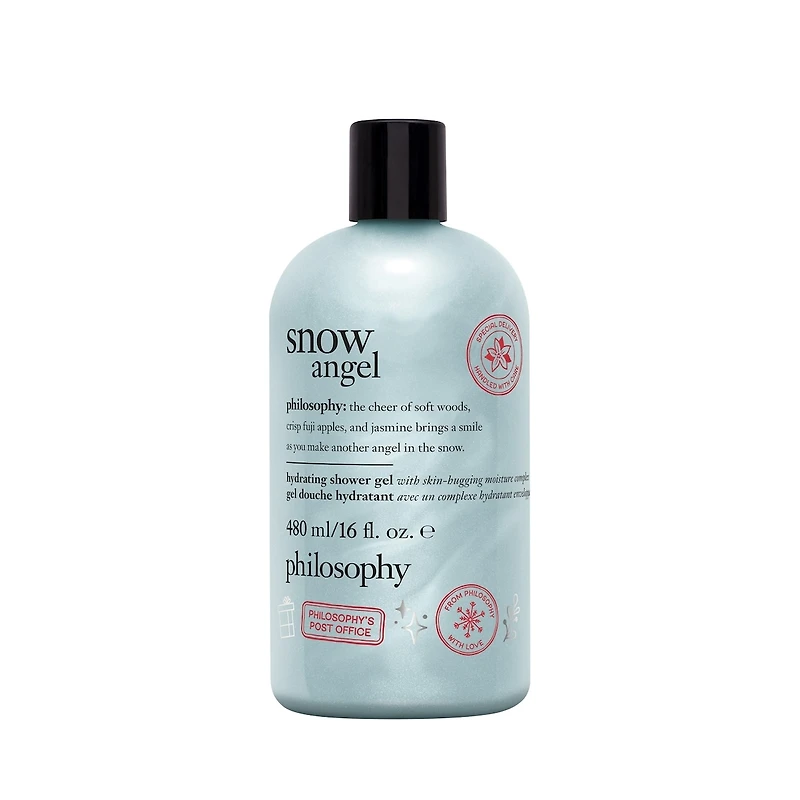 snow angel hydrating shower gel, bubble bath, & shampoo