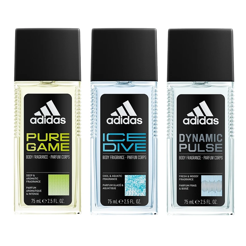 Giftset inlcuding a Dynamic Pulse Deo Natural Spray, Ice Dive Deo Natural Spray and Pure Game Deo Natural Spray
