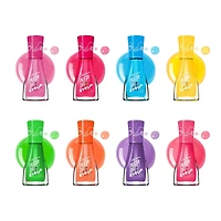 Insta-Dri® Syrup Nail Polish, 3-in-1 formula with a berry scent and built-in base top coat. 1 Stroke, Coat Done. Dries 60 seconds