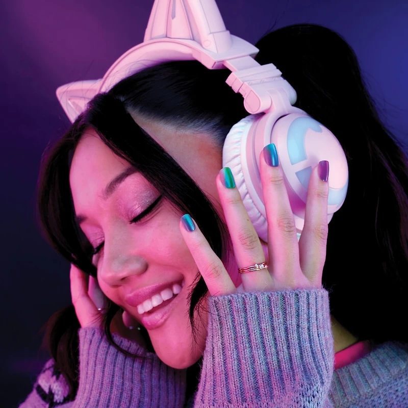 Salon Effects Perfect Press-On Nails, Hues & Clues, Flawless Manicure, Easy to Apply, Long-Lasting