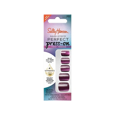 Salon Effects Perfect Press-On Nails, Sapphire Spin, Flawless Manicure, Easy to Apply, Long-Lasting
