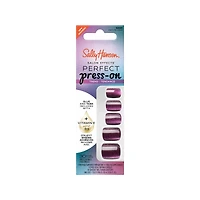 Salon Effects Perfect Press-On Nails, Sapphire Spin, Flawless Manicure, Easy to Apply, Long-Lasting