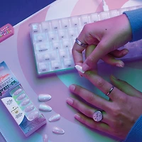 Salon Effects Perfect Press-On Nails, Sapphire Spin, Flawless Manicure, Easy to Apply, Long-Lasting