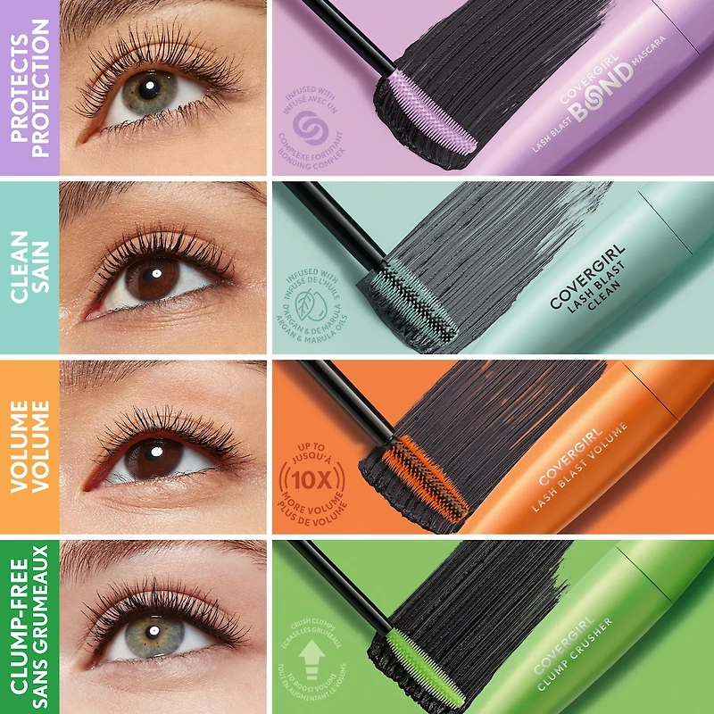 Lash Blast Bond, Volume Mascara, Smudge-Proof, Flake-Proof, Clump-Free, Vegan Formula